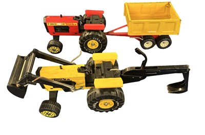 Lot 254 - A pair of pressed steel Tonka vehicles, to...
