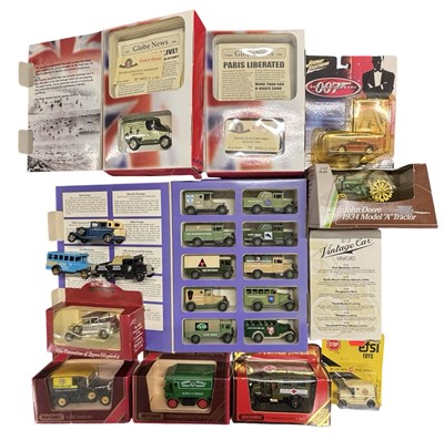 Lot 184 - A mixed collection of various diecast cars, to...