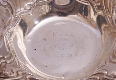 Lot 128 - Mixed Lot: Edward VII silver bowl of squat...
