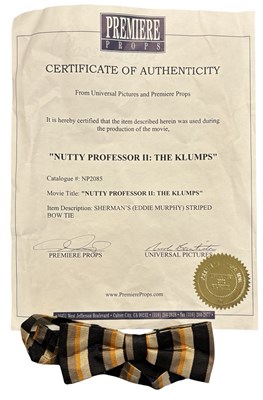 Lot 83 - THE NUTTY PROFESSOR: A screen-worn bowtie...