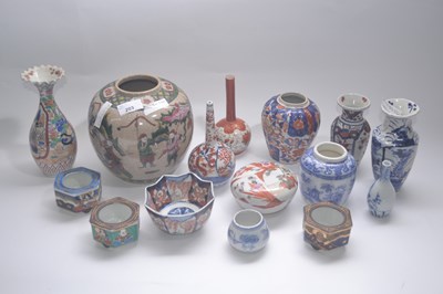 Lot 203 - Quantity of Chinese and Japanese ceramics,...
