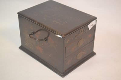 Lot 212 - A Chinese wooden dressing table, the top...