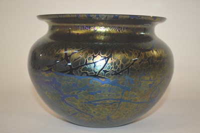 Lot 217 - A Studio Glass vase with irresdescent...