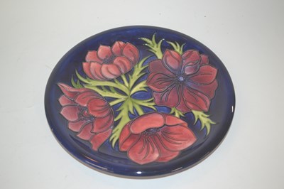 Lot 225 - A large Moorcroft plate or dish, the blue...