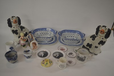 Lot 235 - Mixed Lot: English ceramics including two 19th...