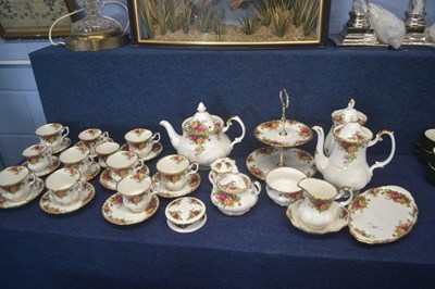 Lot 251 - A Royal Albert tea and coffee service in the...