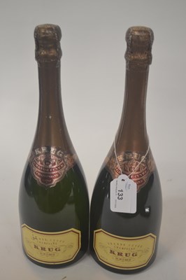 Lot 133 - Two bottles of Krug Champagne, Grand Cuvee,...