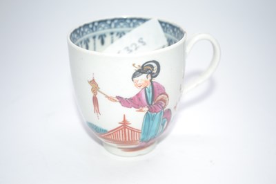 Lot 263 - A Worcester porcelain coffee cup well painted...