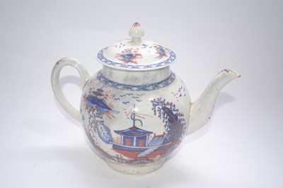 Lot 265 - An 18th Century Liverpool (Pennington) teapot...