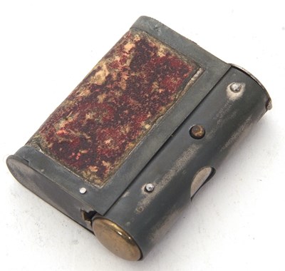 Lot 120 - A Victorian metal combination cigar cutter,...
