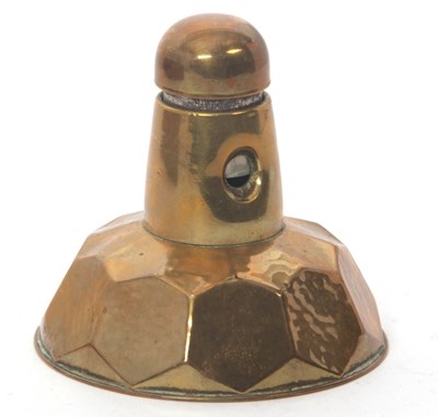 Lot 123 - An early 20th Century brass desk cigar cutter...