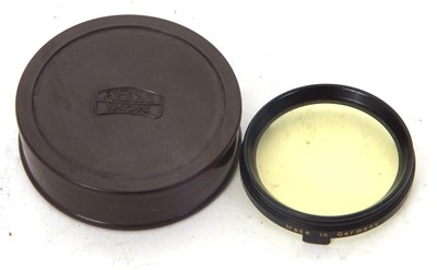 Lot 126 - A vintage Zeiss lens filter, marked Zeiss Ikon...