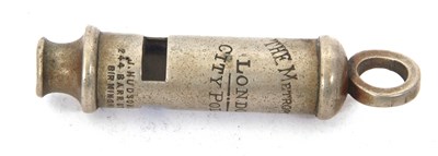 Lot 144 - The Metropolitan London City Policy whistle J...