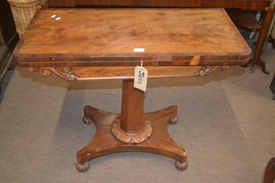 Lot 362 - An early 19th Century mahogany card table with...