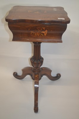 Lot 380 - A William IV or early Victorian teapoy, the...