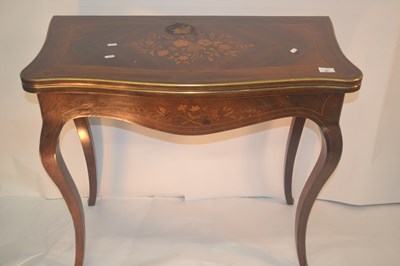 Lot 382 - A 19th Century French rosewood and floral...