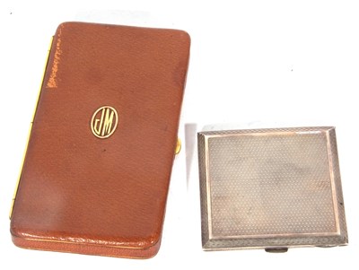 Lot 152 - Mixed Lot: George V silver cigarette case of...