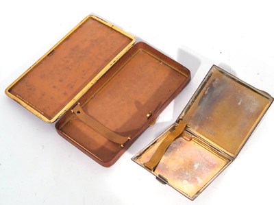 Lot 152 - Mixed Lot: George V silver cigarette case of...