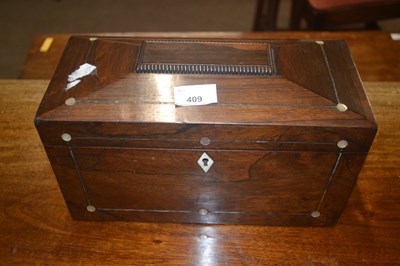 Lot 409 - An early 19th Century rosewood and mother of...