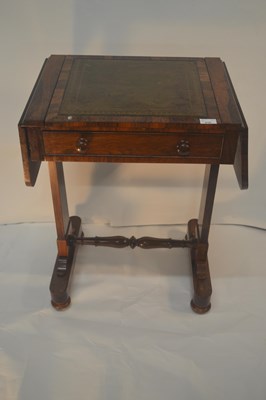 Lot 416 - A William IV or Victorian rosewood writing...