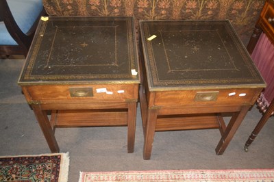 Lot 424 - A pair of 20th Century leather top and...