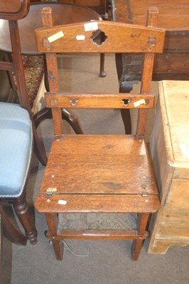 Lot 440 - A Victorian oak metamorphic combination chair...