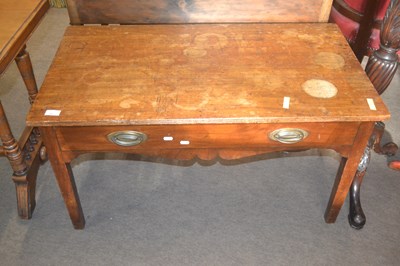 Lot 452 - A small 19th Century mahogany side table with...