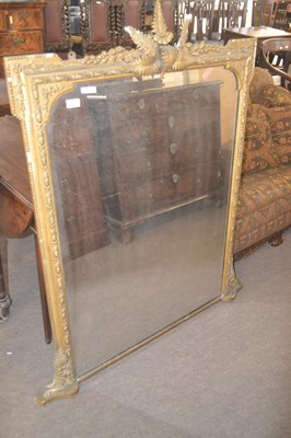 Lot 469 - A 19th Century overmantle mirror, the frame...