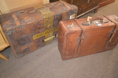 Lot 476 - Two large early 20th Century vintage brown...