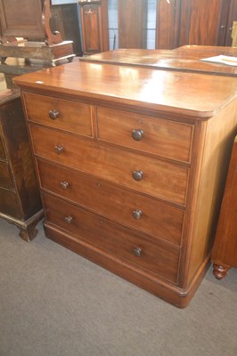 Lot 478 - A Victorian mahogany chest of two short over...