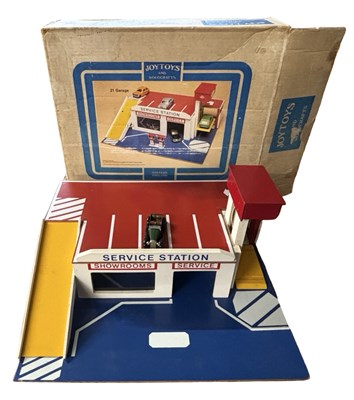 Lot 416 - A boxed wooden garage playset by Joytoys...