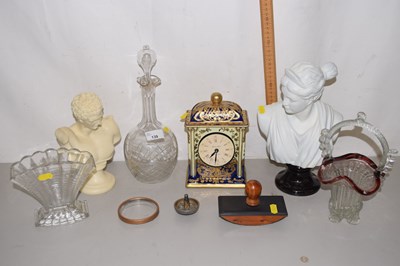 Lot 139 - Mixed Lot: Composition statues, a modern gold...