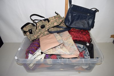 Lot 155 - Box of various assorted handbags