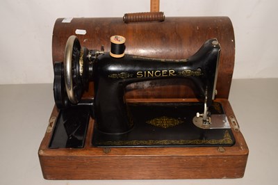 Lot 156 - A vintage Singer sewing machine