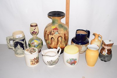 Lot 168 - Mixed Lot:  Various vases, Doulton Harvest jug,...