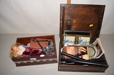 Lot 220 - Two boxes of mixed items to include various...