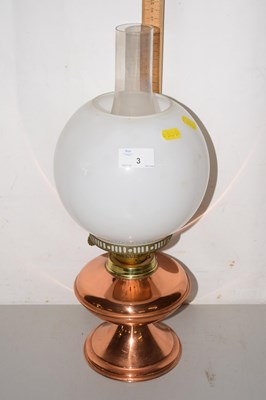 Lot 3 - Copper based oil lamp