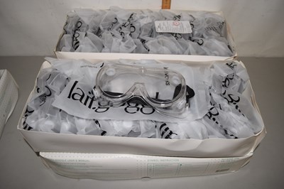 Lot 5 - Four boxes of safety goggles