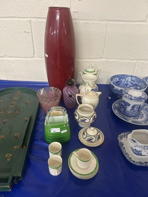 Lot 13 - Mixed Lot: Pottery items, various glass...