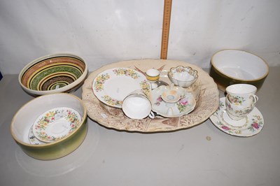 Lot 15 - Mixed Lot: Victorian meat plate, various...