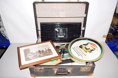 Lot 24 - Mixed Lot: A Heineken pub mirror, various...