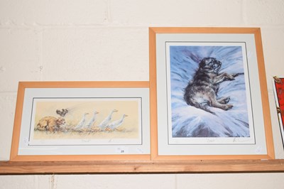 Lot 29 - Mick Cawston two coloured prints Duck and...