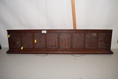 Lot 35 - A hardwood wall mounted display case