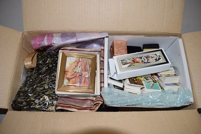 Lot 48 - A box of various assorted costume jewellery,...