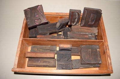 Lot 52 - Box of large printers letters