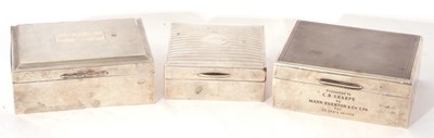 Lot 176 - Mixed Lot: three silver mounted and wood lined...