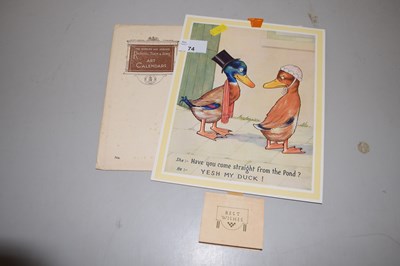 Lot 74 - A Raphael Tuck art calendar 1931