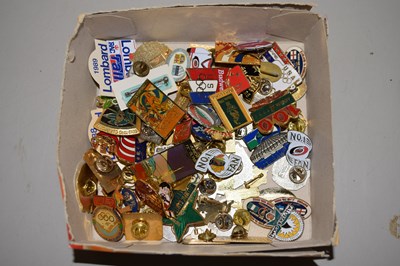 Lot 79 - Box of various pin badges