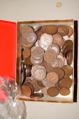 Lot 91 - A box of circulated mainly pre-decimal British...