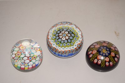 Lot 99 - Three assorted paperweights